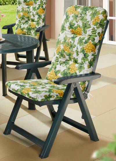 In Deutschland gefertigte, 6 cm starke Hochlehner-Auflage 