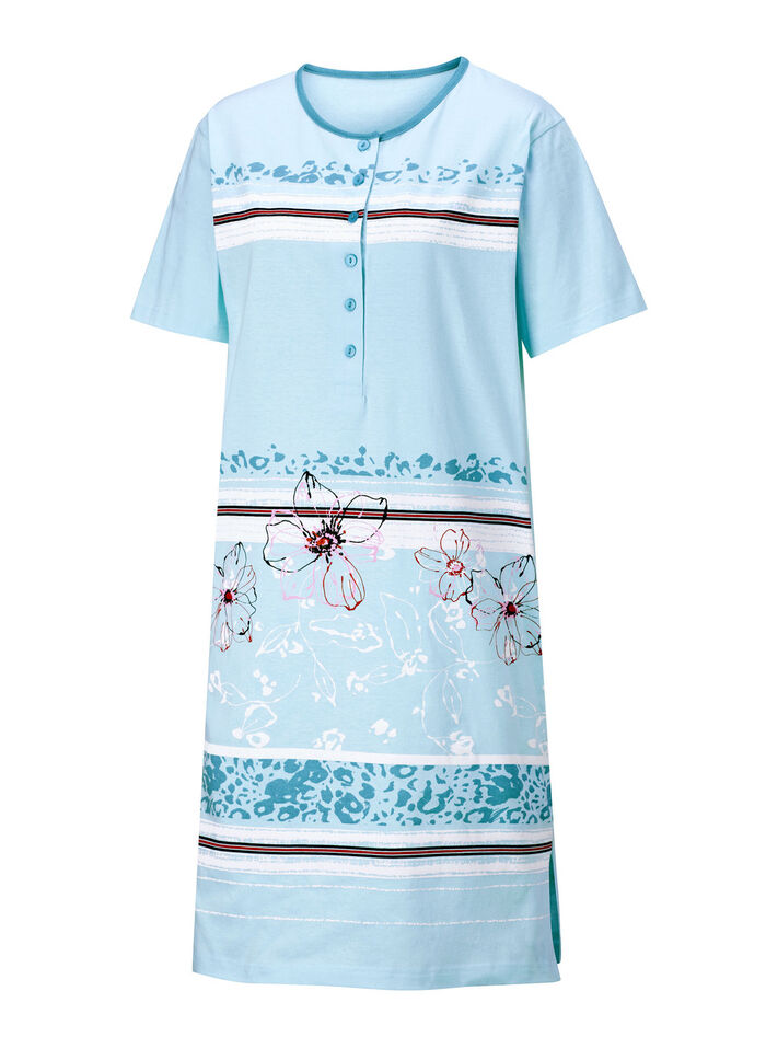 Zweierpack Nachthemden mit platziertem Druck vorne 