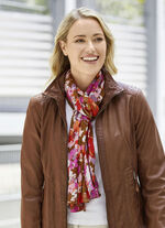 Schal mit Fantasieblüten-Dessin 
