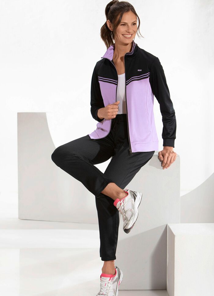 Freizeitanzug von &laquo;LPO&raquo; in 2 Farben FLIEDER-SCHWARZ