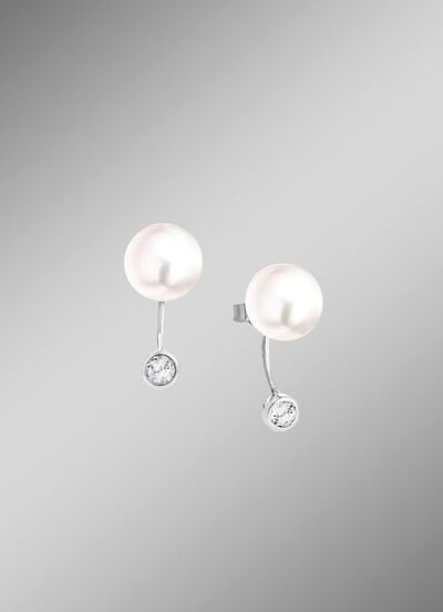 Klassische Ohrstecker mit S&uuml;sswasser-Zuchtperlen 