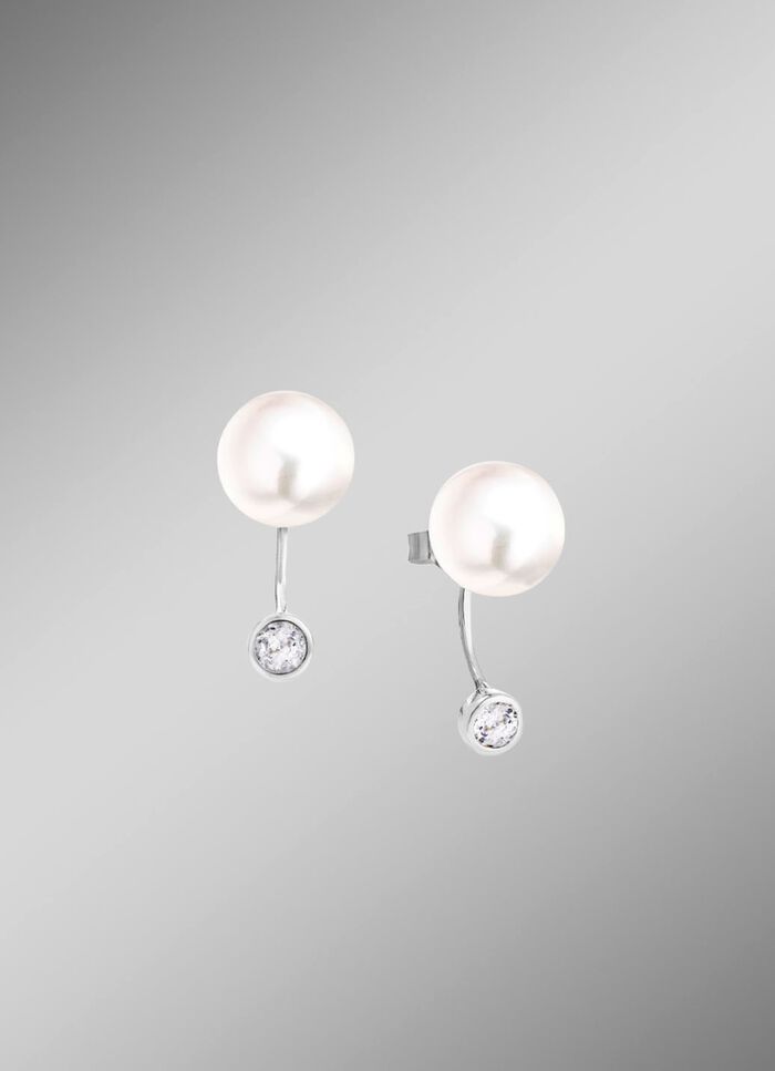 Klassische Ohrstecker mit S&uuml;sswasser-Zuchtperlen 