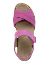 ELENA EDEN, bequeme Damen-Sandalen, Weite H, mit herausnehmbarem Fussbett PINK