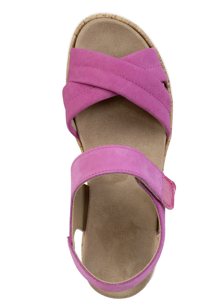 ELENA EDEN, bequeme Damen-Sandalen, Weite H, mit herausnehmbarem Fussbett PINK