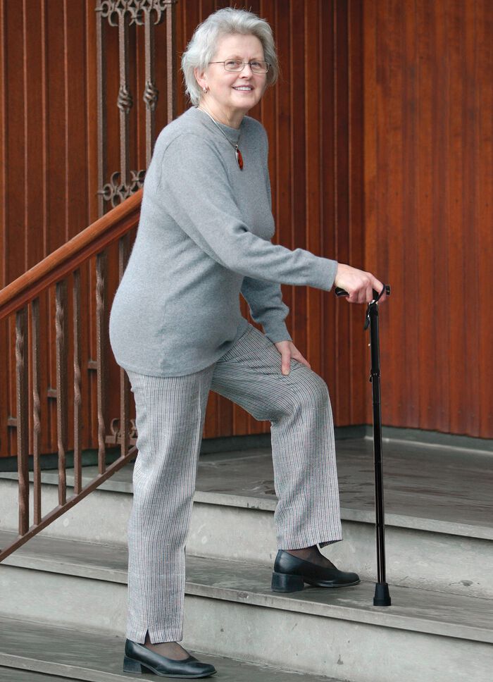 Faltbarer Gehstock mit LED-Licht 