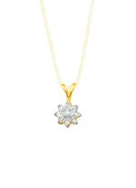 Anh&auml;nger mit Brillant und Diamanten 