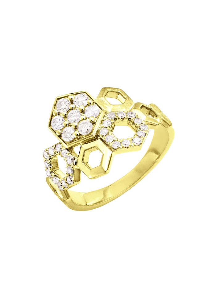 Bildschöner Damenring mit Brillanten 