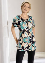 Fantasievolles Longshirt mit Zierplättchen 