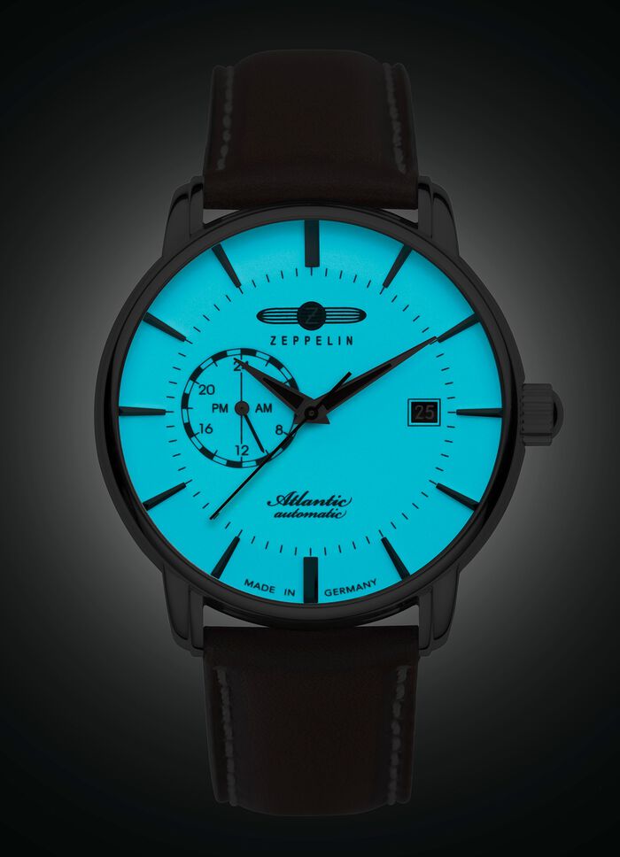 Zeppelin-Automatik-Herrenuhr mit Lederband 