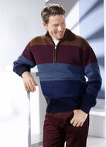 Modischer Troyer mit kurzem Reissverschluss 