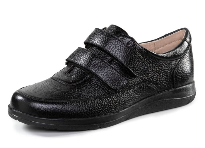 GINO GALANTE Klettschuh aus Hirsch-Nappaleder SCHWARZ