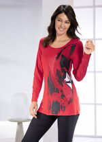 Shirt mit silberfarbenen Zierpl&auml;ttchen 