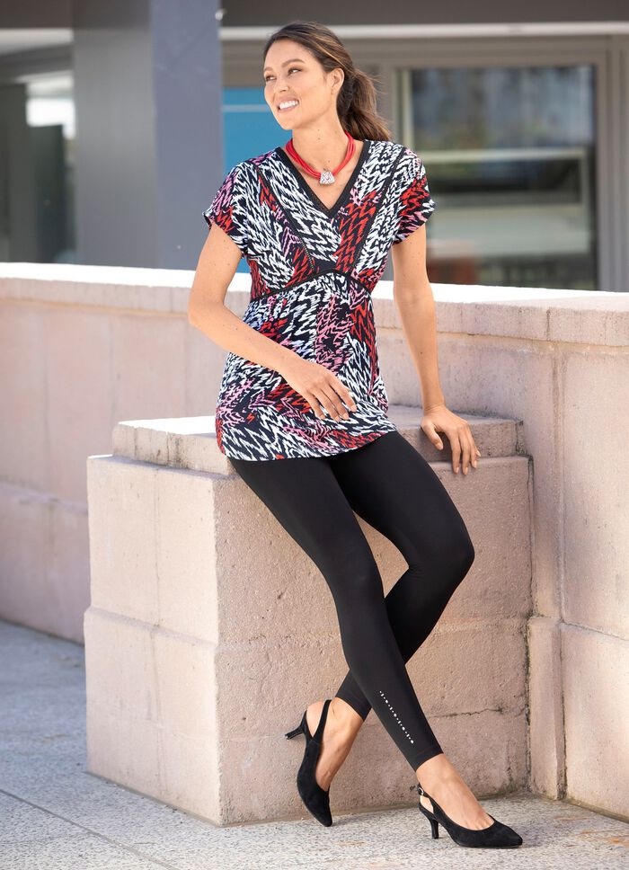 Ausdrucksvolle Tunika mit V-Ausschnitt 