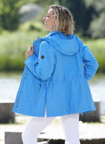 Funktionsjacke mit abnehmbarer Kapuze AZURBLAU