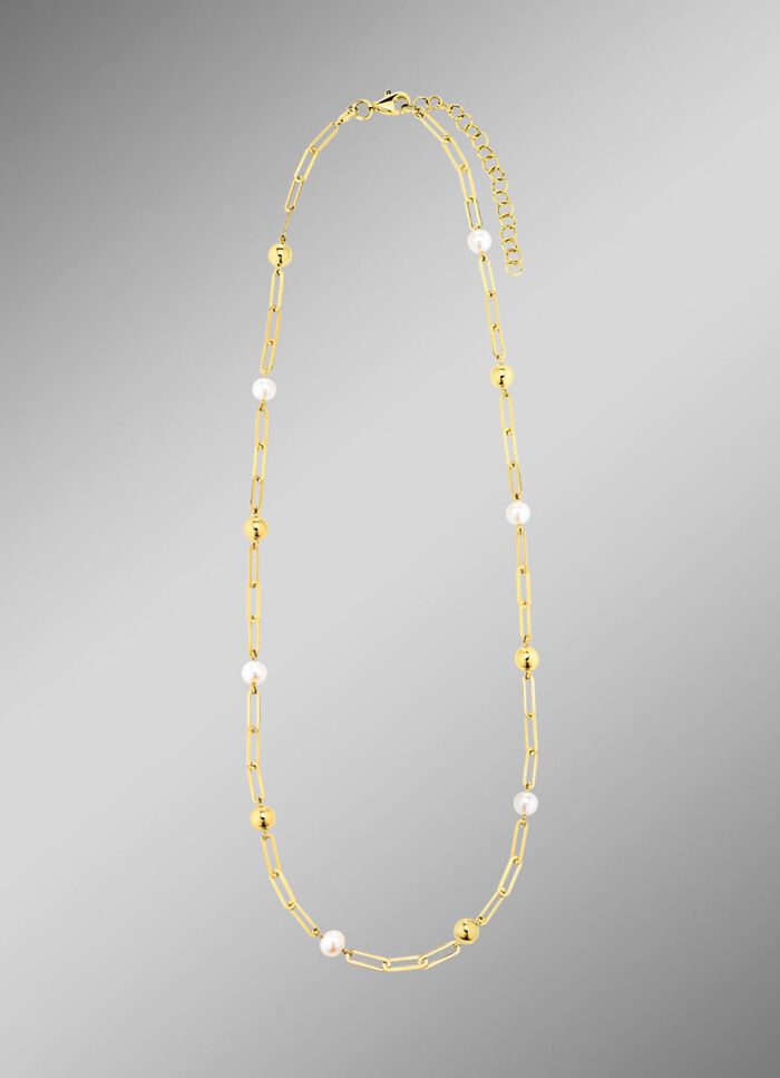 Halskette aus Gold mit S&uuml;sswasser-Zuchtperlen 