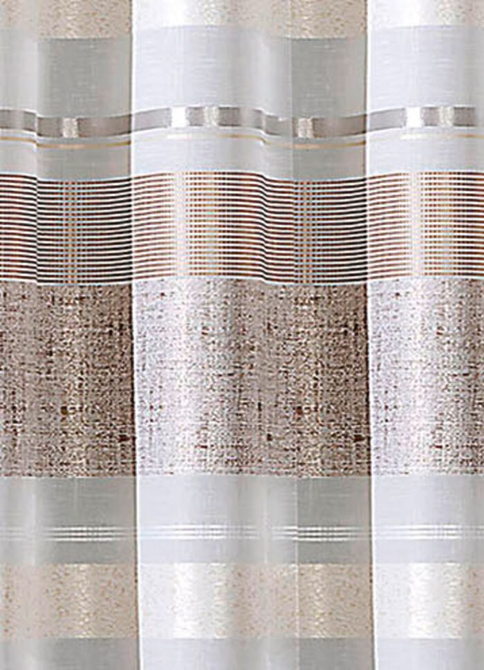 &Uuml;bergardinen-Garnitur in Leinen-Optik 