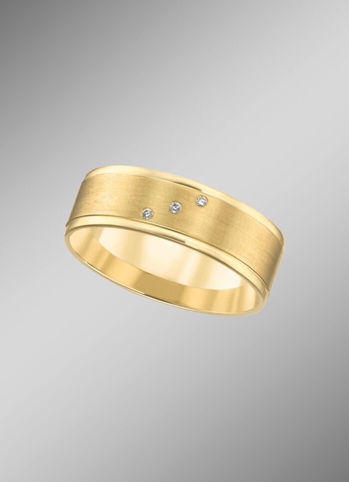 Breiter, massiver Trauring, gl&auml;nzend/mattiert 