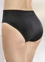 Fünferpack Slips mit glänzenden Abschlüssen 3X SCHWARZ, 2X WEISS