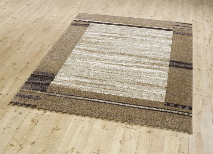 Brücken und Teppiche mit Bordüre BEIGE
