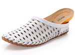 Gemini, sommerlicher Damen-Sabot, Weite G, mit herausnehmbarem Fussbett WEISS