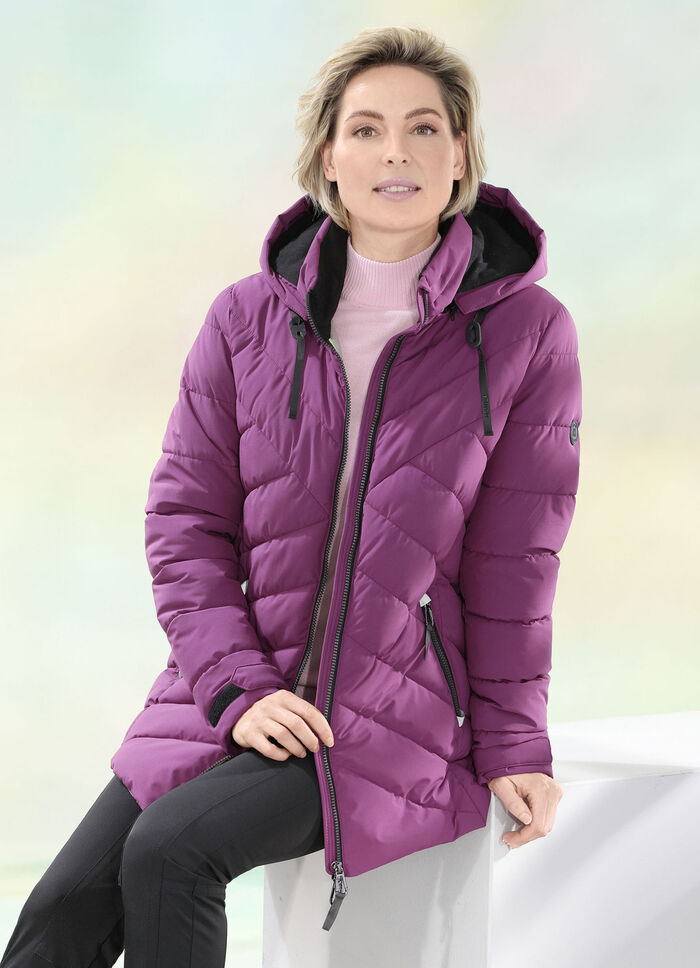 Funktionsjacke mit abnehmbarer Kapuze 