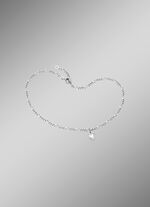 Zartes Figaro-Fusskettchen mit Herz-Anh&auml;nger 