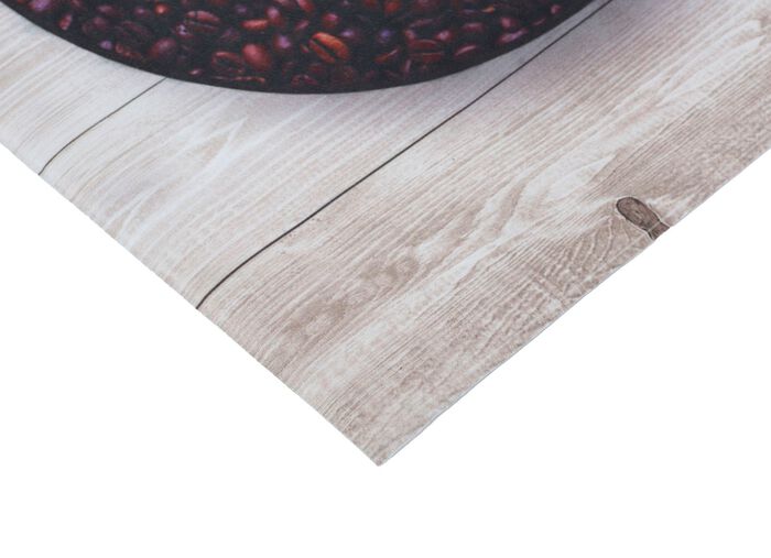 Pflegeleicher und strapazierf&auml;higer K&uuml;chenl&auml;ufer CREME-BRAUN