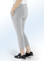 Caprihose von «LPO» in 3 Farben HELLGRAU MELIERT