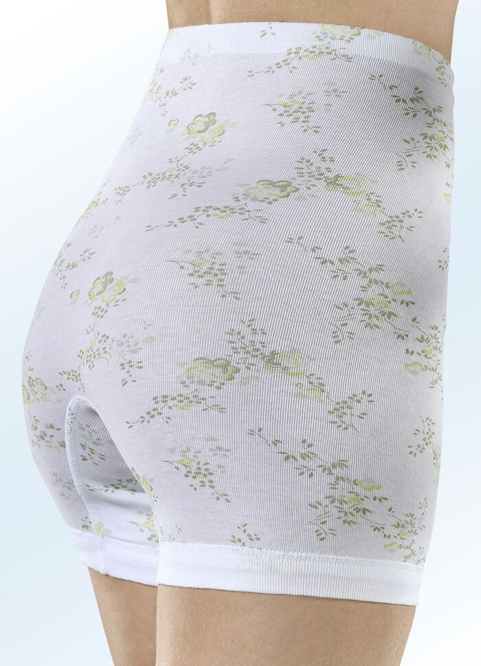 F&uuml;nferpack Unterhosen mit Bl&uuml;tendessin 