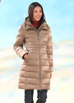 Daunen-Kurzmantel mit Rei&szlig;verschlussleiste 