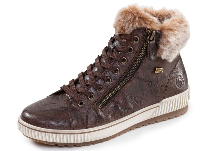 Remonte, gef&uuml;tterte Damen-Boots, Winterschuhe, Weite G, mit herausnehmbarem Fussbett 