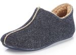 Laurina Filz-Hausschuh aus recyceltem Polyester MARINE