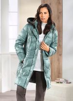 Kurzmantel mit L&auml;ngssteppung seitlich 