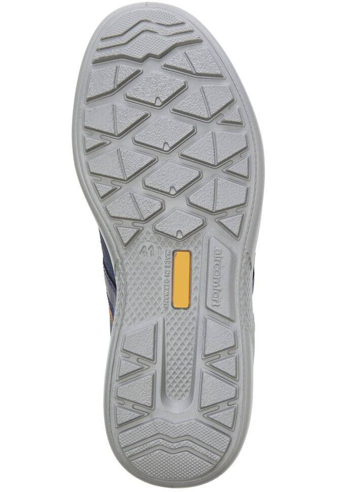 GINO GALANTE, bequeme Herren-Schnürschuhe, Weite K, mit herausnehmbarem Fussbett MARINE-COGNAC