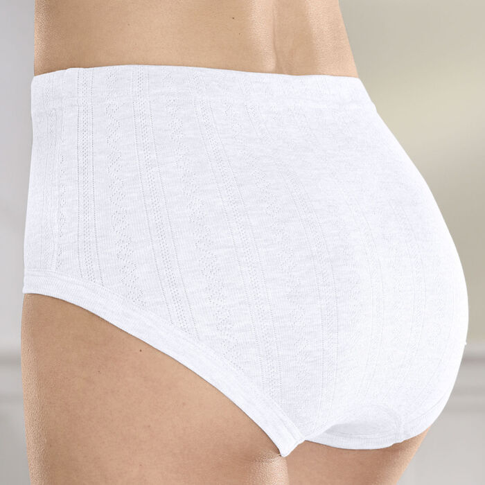 Fünferpack Slips mit Jacquard-Dessin