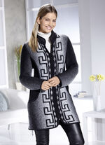 Longjacke mit Reißverschlussleiste 