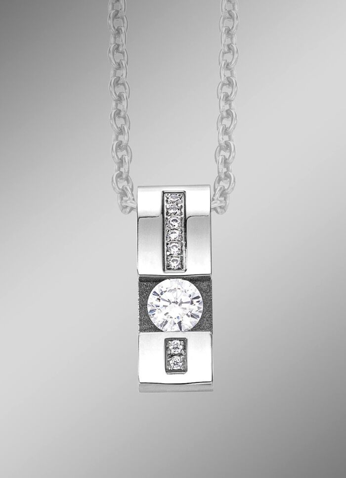 Eleganter Anh&auml;nger mit synth. Zirkonia 