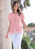 Tunika mit dekorativem Motiv-Druck 