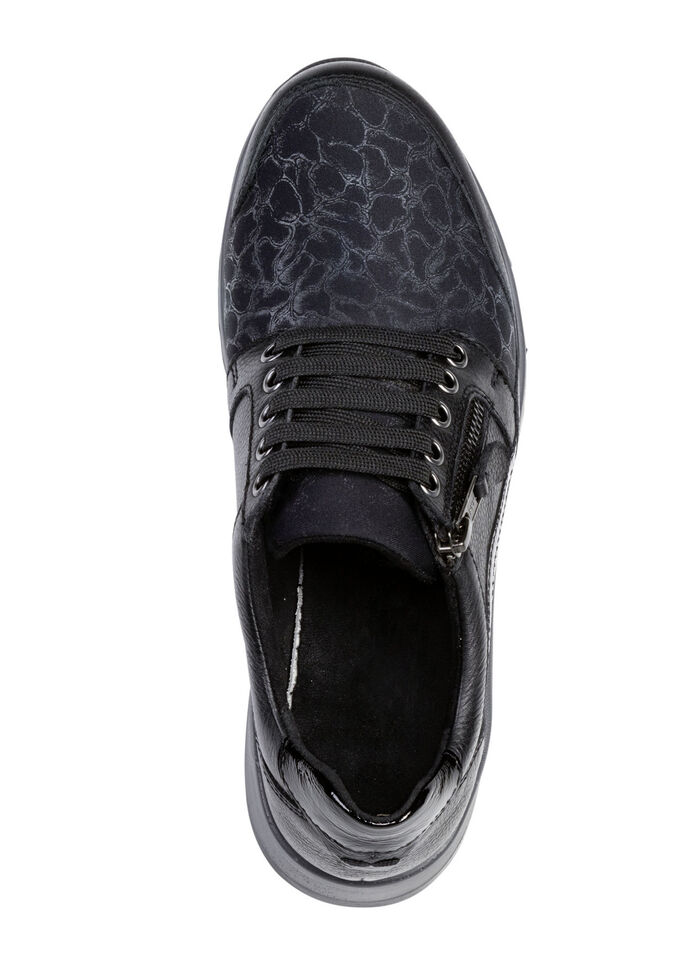 ELENA EDEN Schn&uuml;rschuh aus Nappa- und Knautschlackleder 