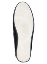 GINO GALANTE, klassische Herren-Slipper, mit Lederdurchz&uuml;gen MARINE-COGNAC