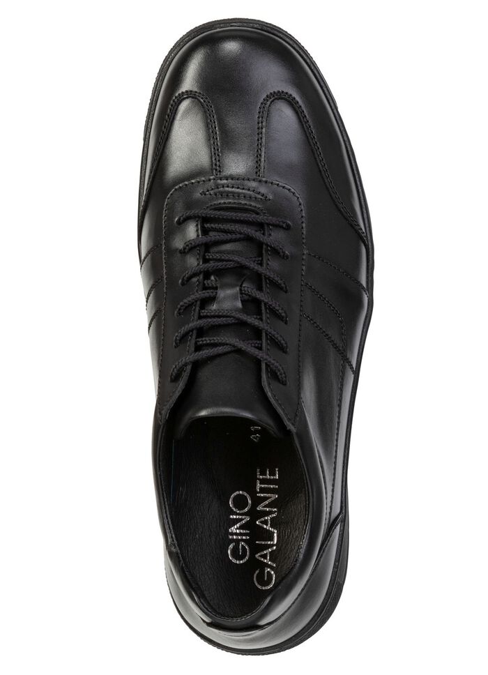 GINO GALANTE, schicke Herren-Schn&uuml;rschuhe, mit herausnehmbarem Fussbett SCHWARZ