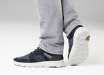 Waldläufer Schnürschuh mit Zier-Perforation DUNKELBLAU-JEANS