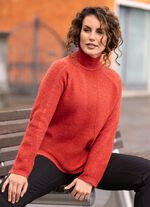 Pullover mit streckender Struktur 