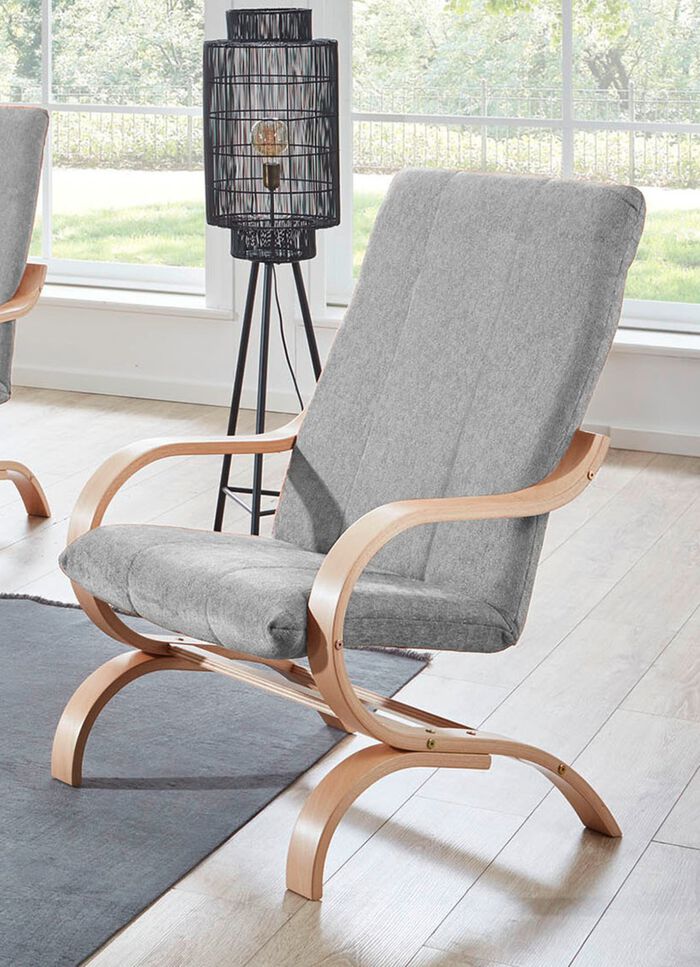 Formstabiler Sessel HELLGRAU