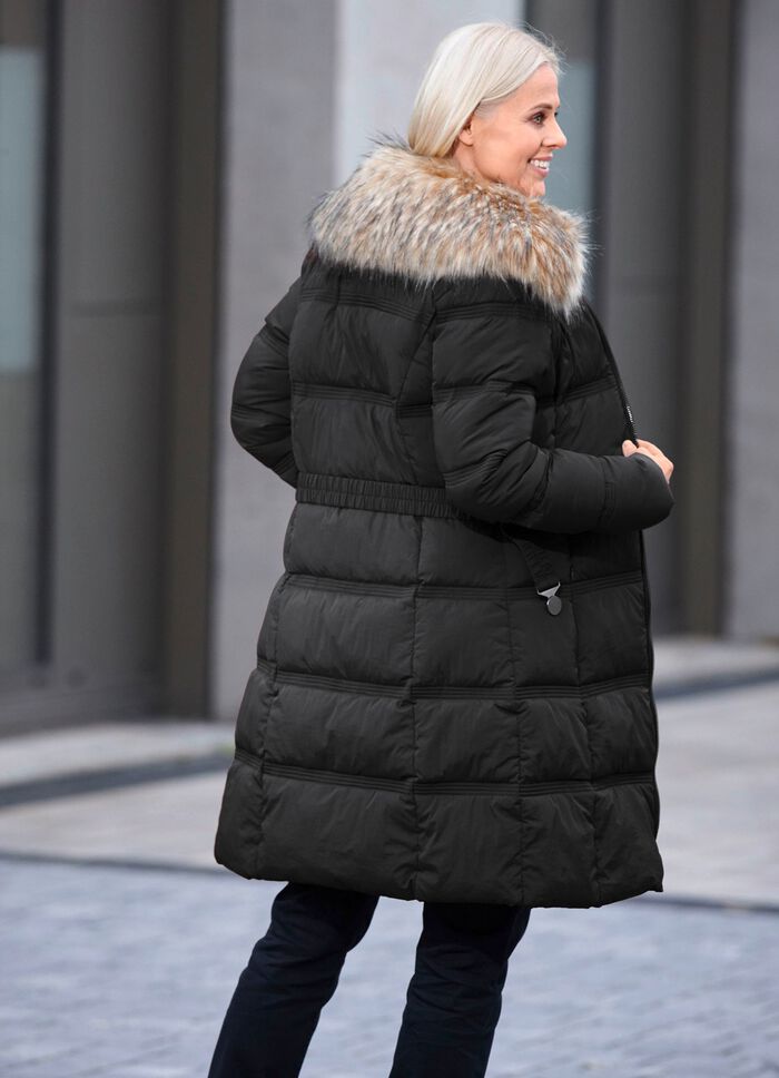 Kurzmantel mit G&uuml;rtel 