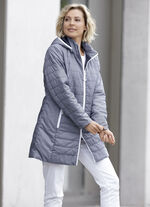 Longjacke mit Minimaldessin 