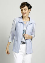 Shirtweste mit Stehkragen 