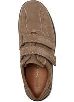 Waldl&auml;ufer, bequeme Herrn-Slipper, Weite H, mit herausnehmbarem Fussbett TABAKBRAUN