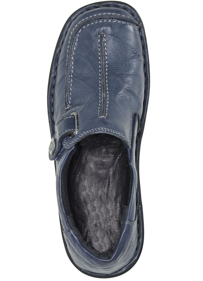 ELENA EDEN, bequeme Damen-Slipper, Weite G, mit herausnehmbarem Fussbett MARINE