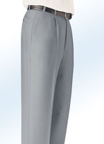 «Klaus Modelle»-Hose mit seitlichen Paspeltaschen SCHILFGRÜN MELIERT